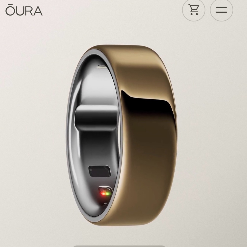 Siz7 Oura Gold Health Ring. Size 7 New With Tag Comes In Original Box. - Picture 7 of 10